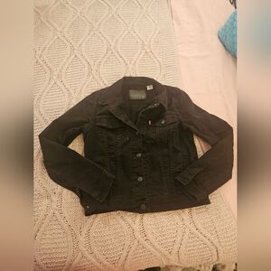 Levi's Black Jean Jacket Trucker Denim Style